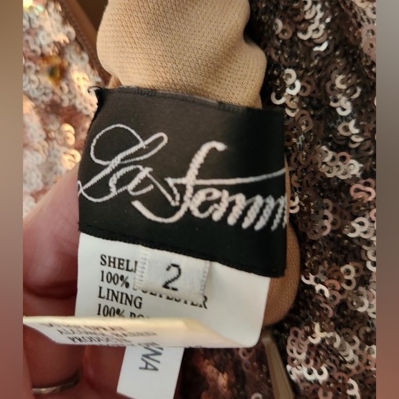 La Femme gown in bronze/gold - Picture 10 of 14